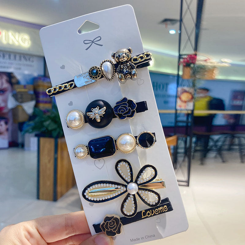 Hairpin Rhinestone Pearl