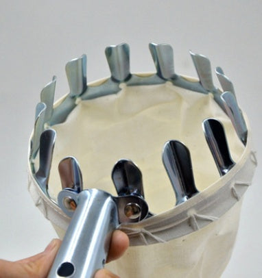 Metal fruit picker