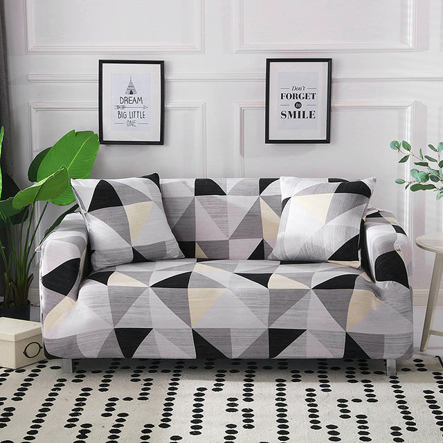 Printed cushion sofa cover