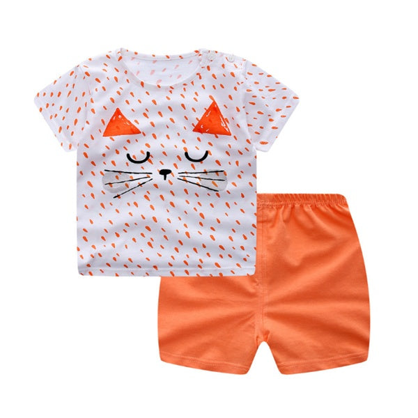 Cartoon Clothing Baby Boy/Baby Girl Casual Clothing Sets