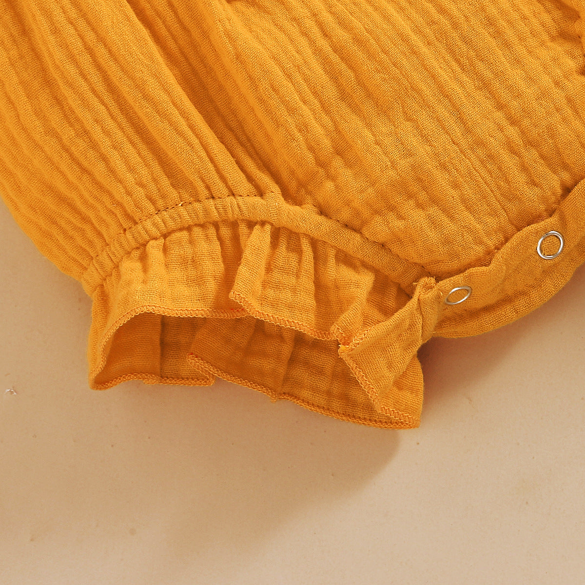 Lace Sleeve Double-Sided Ruffled