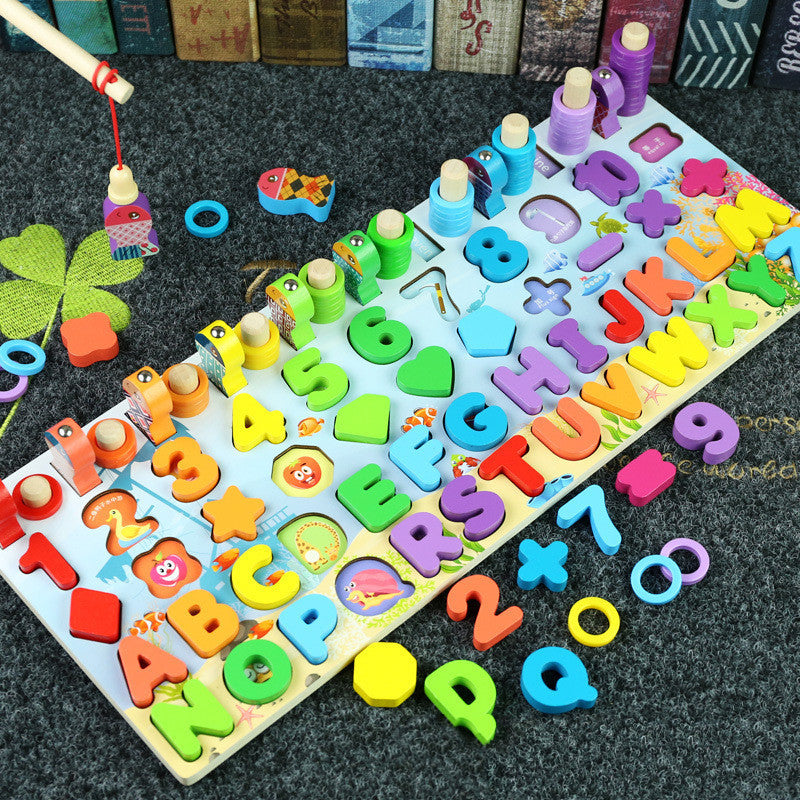 Educational Toys Wooden Matching Building Block Toys
