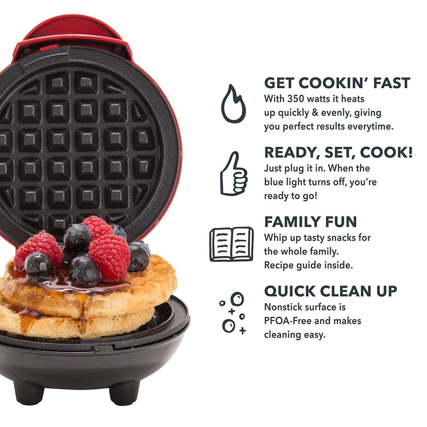 Mini Waffle Maker Baking Machine Cake Maker