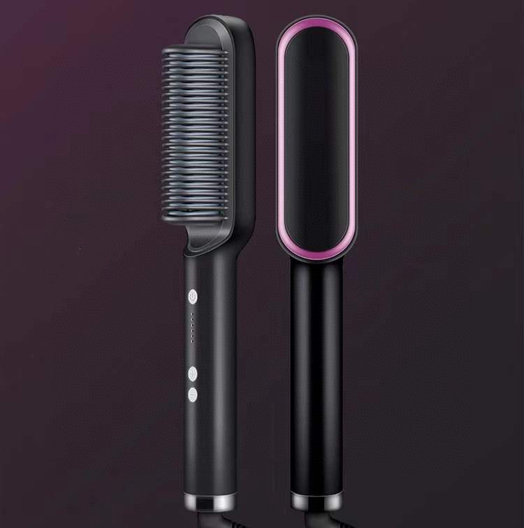 New 2 In 1 Hair Straightener Hot Comb Dual-purpose Electric Hair Brush