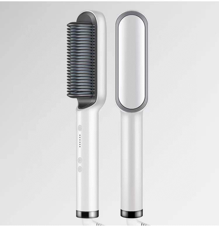 New 2 In 1 Hair Straightener Hot Comb Dual-purpose Electric Hair Brush