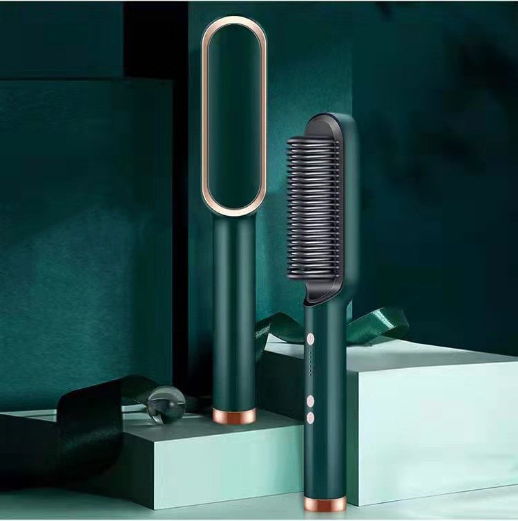 New 2 In 1 Hair Straightener Hot Comb Dual-purpose Electric Hair Brush