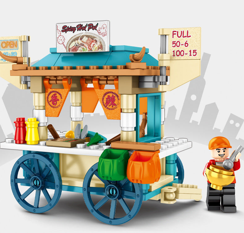 Trolley Mini Street View DIY Children Assembling Toys