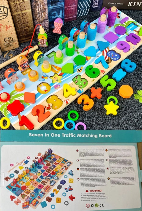 Educational Toys Wooden Matching Building Block Toys