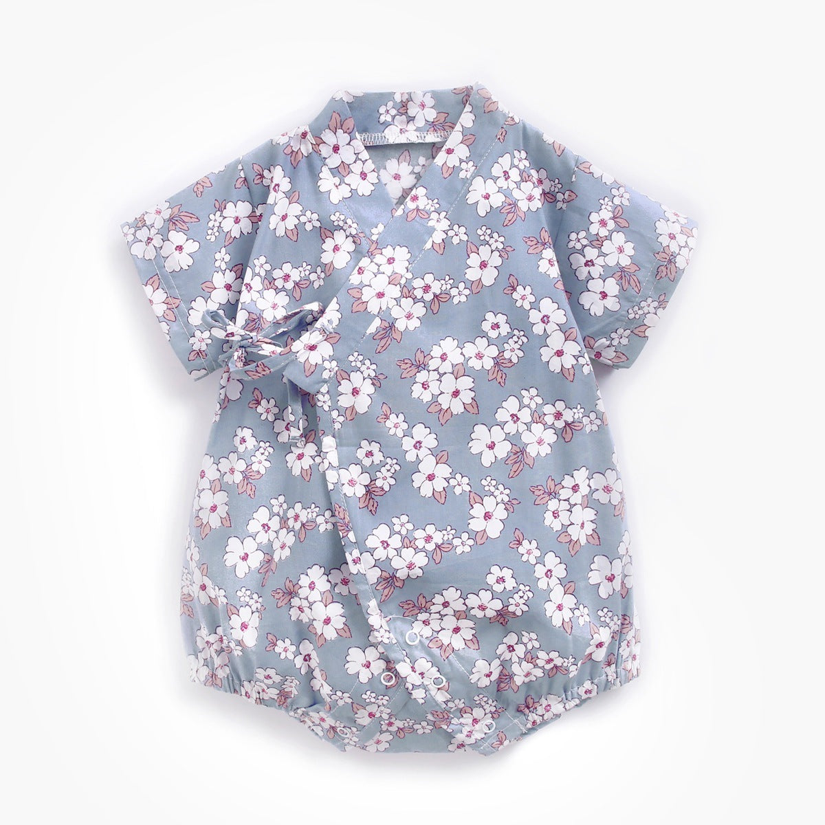 Floral Strapping Retro Japanese Yukata Bag Fart Clothes