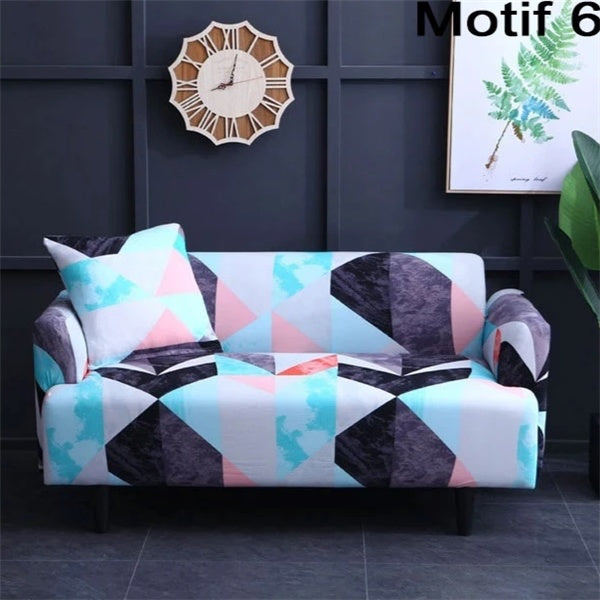 Printed cushion sofa cover