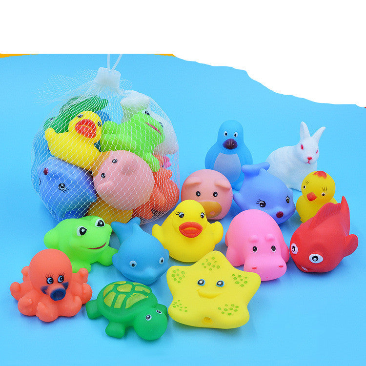 Baby Bathing, Playing In Water Toys