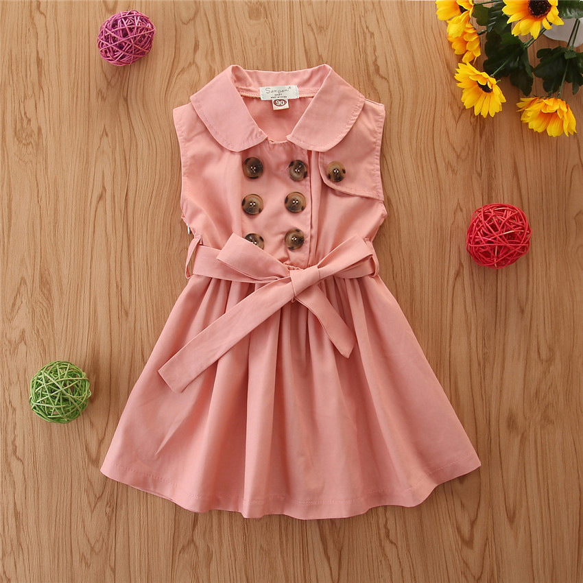 Summer Toddler Baby Girl Dress Kids Princess Casual Sleeveless