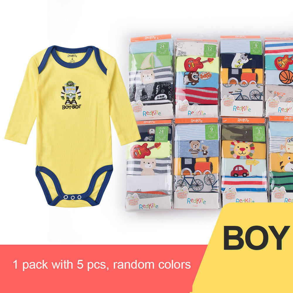 Redkite Baby Romper Cotton Envelope Collar Long Sleeve