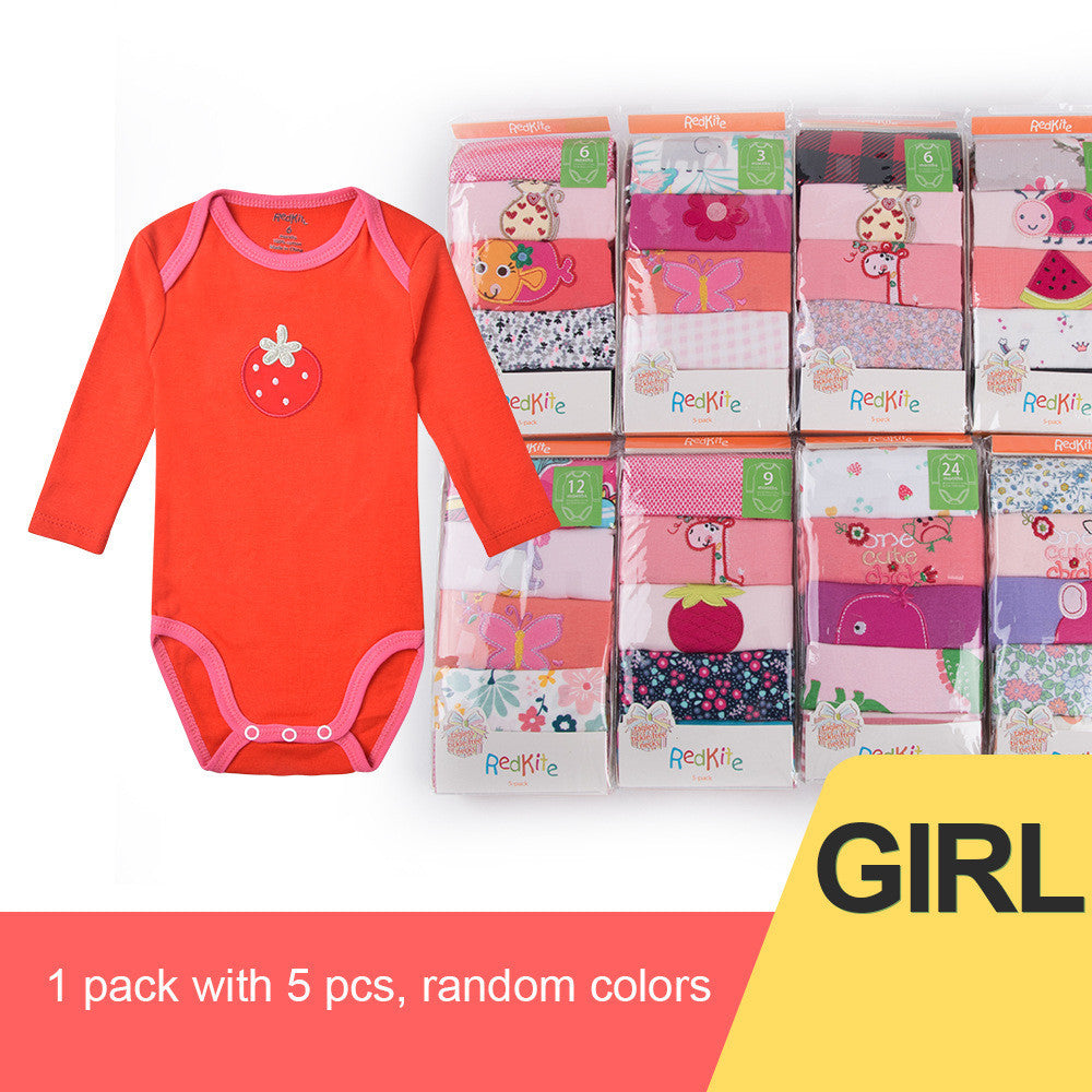 Redkite Baby Romper Cotton Envelope Collar Long Sleeve