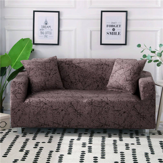 Printed cushion sofa cover