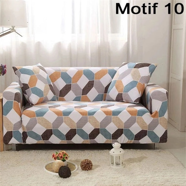 Printed cushion sofa cover