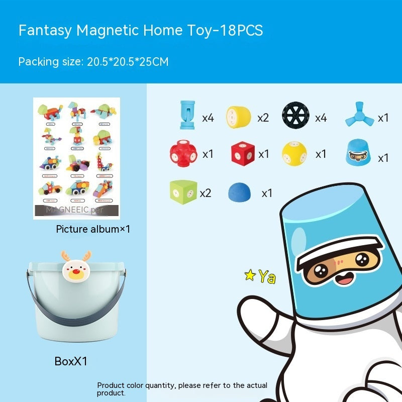 Magnetic Building Blocks Assembled Educational Toys