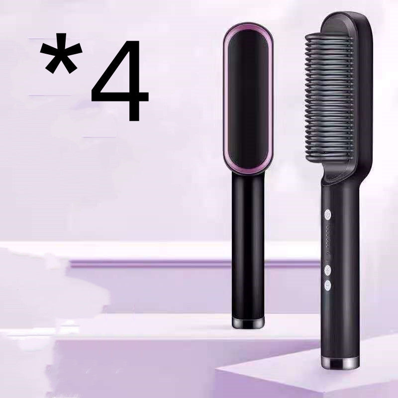 New 2 In 1 Hair Straightener Hot Comb Dual-purpose Electric Hair Brush