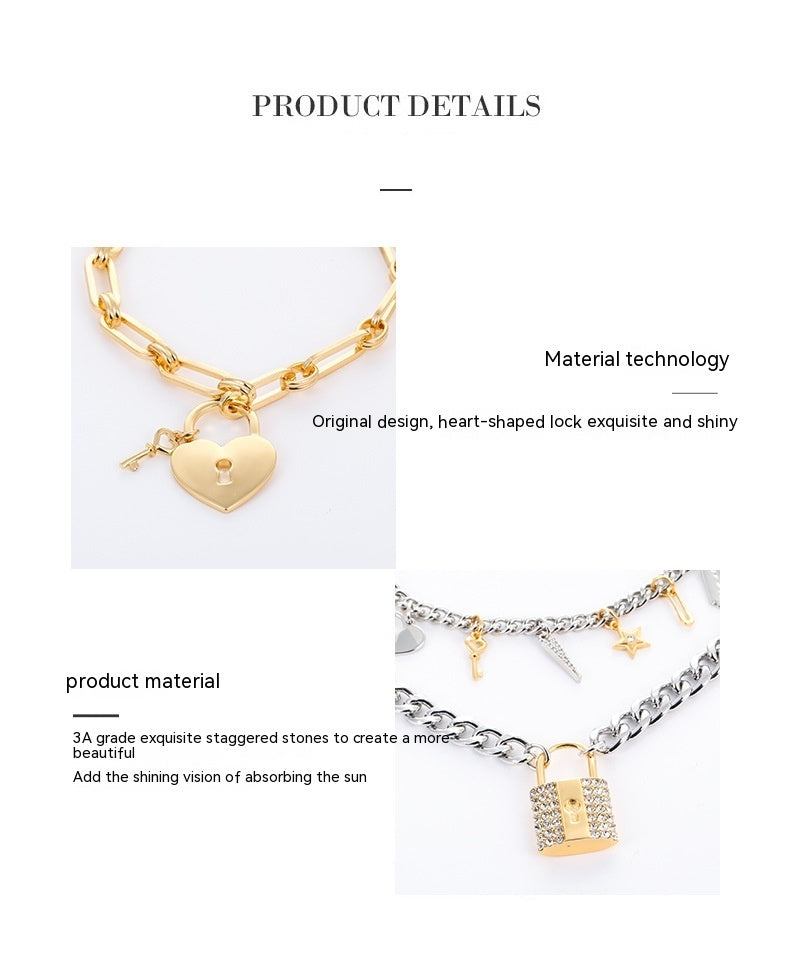 Metal Exquisite Punk Theme New Element Pendant Necklace