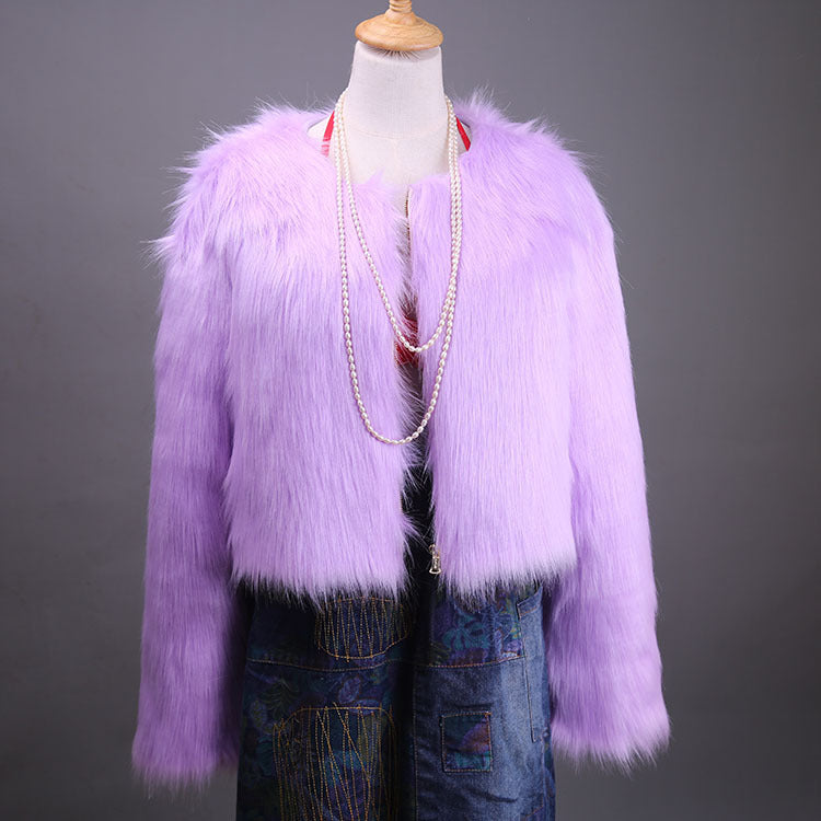 Faux fur coat