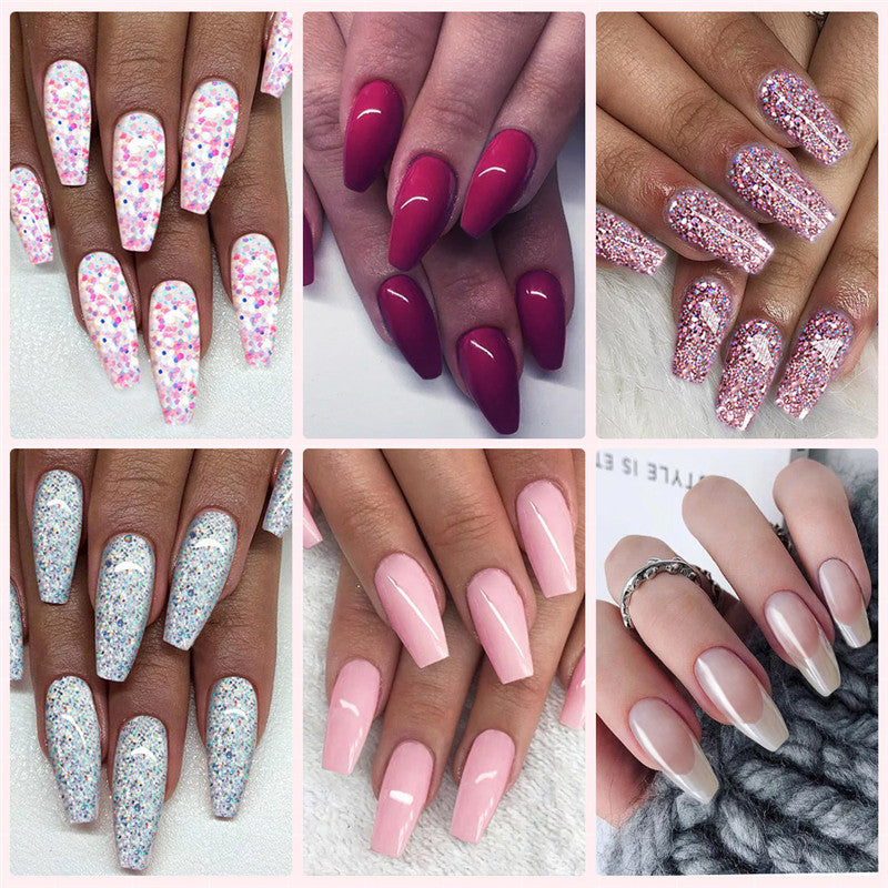 Multi-color mixed nail model glue