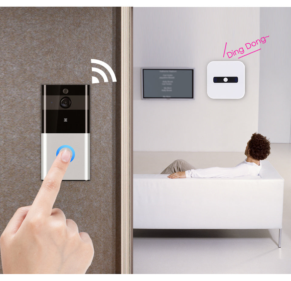 Visual Doorbell Wireless Detection Video Smart Doorbell Ring