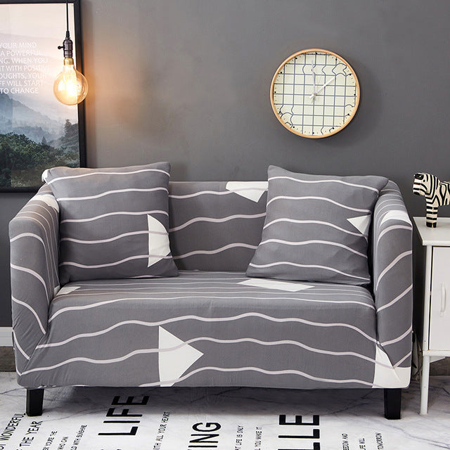Printed cushion sofa cover