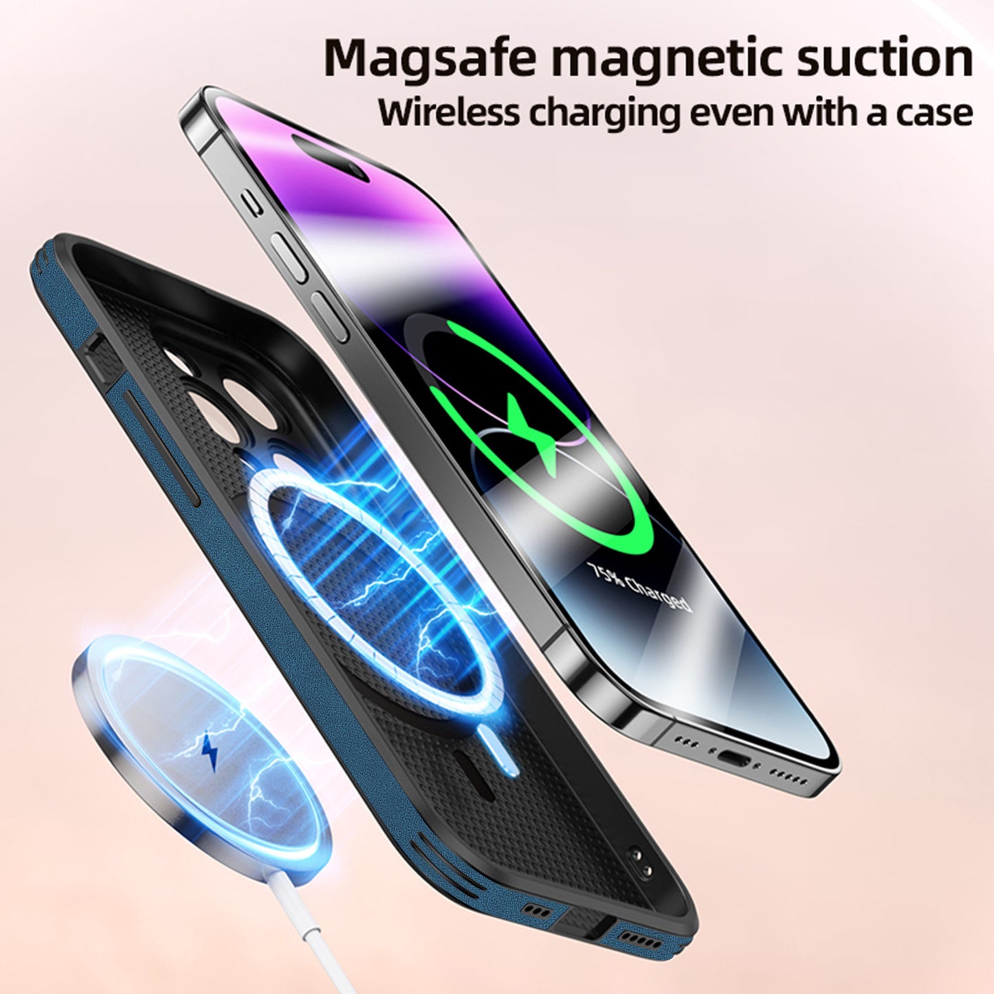 Phone Case Deer Head Built-in Magnetic
