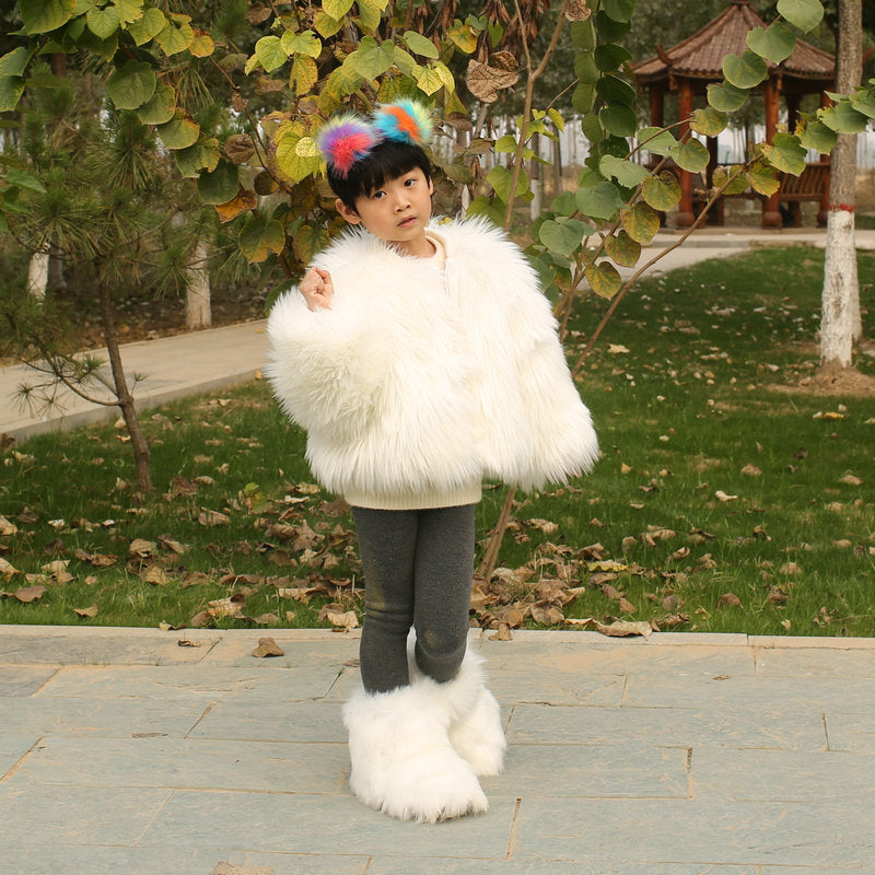 Faux fur coat
