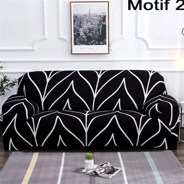 Printed cushion sofa cover