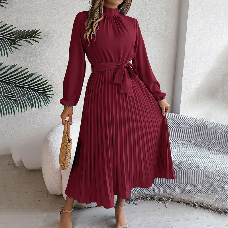Elegant High Neck Long Sleeve Casual To Formal Wear