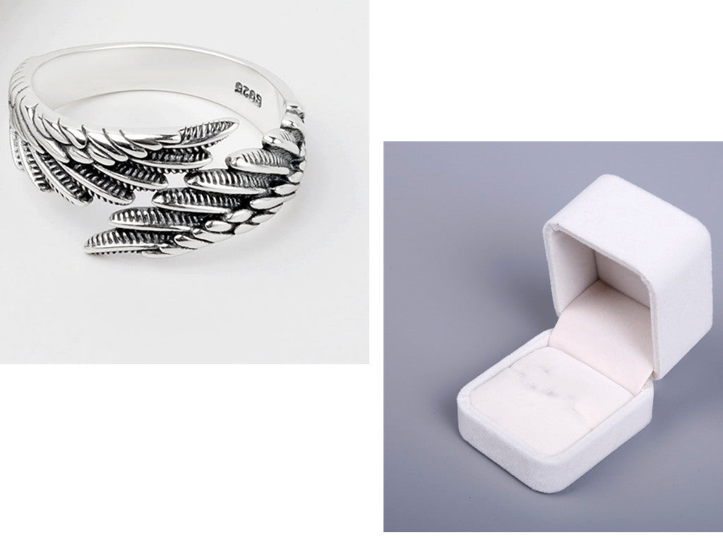 Silver Ring Angel Wings