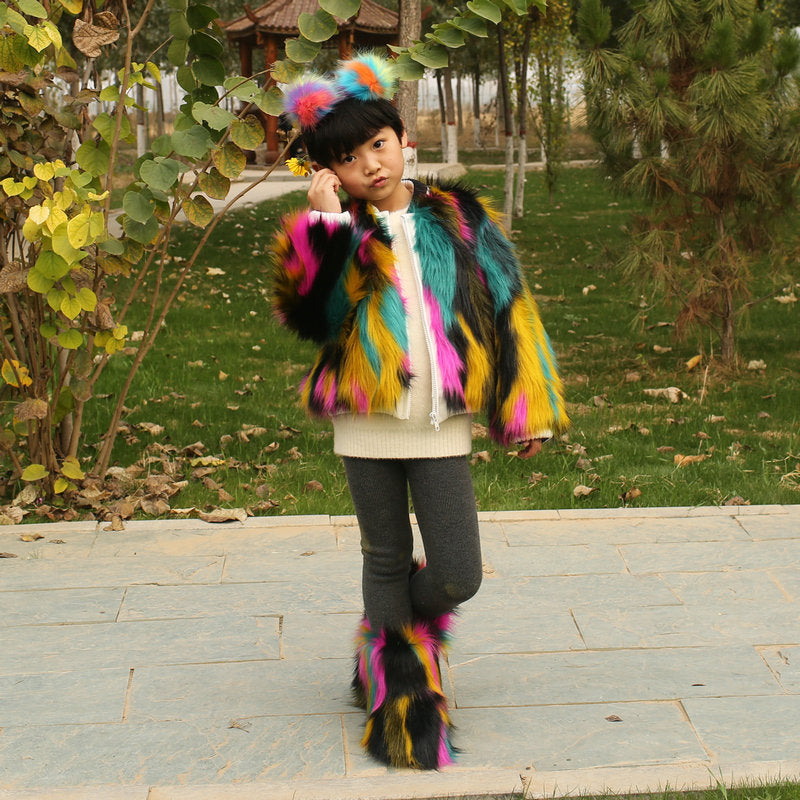 Faux fur coat