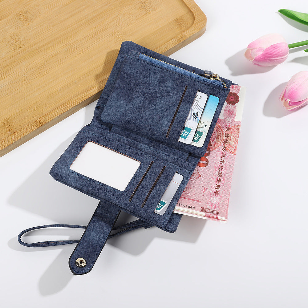 Soft Leather Off Multi-slot Wallet And Coin Purse