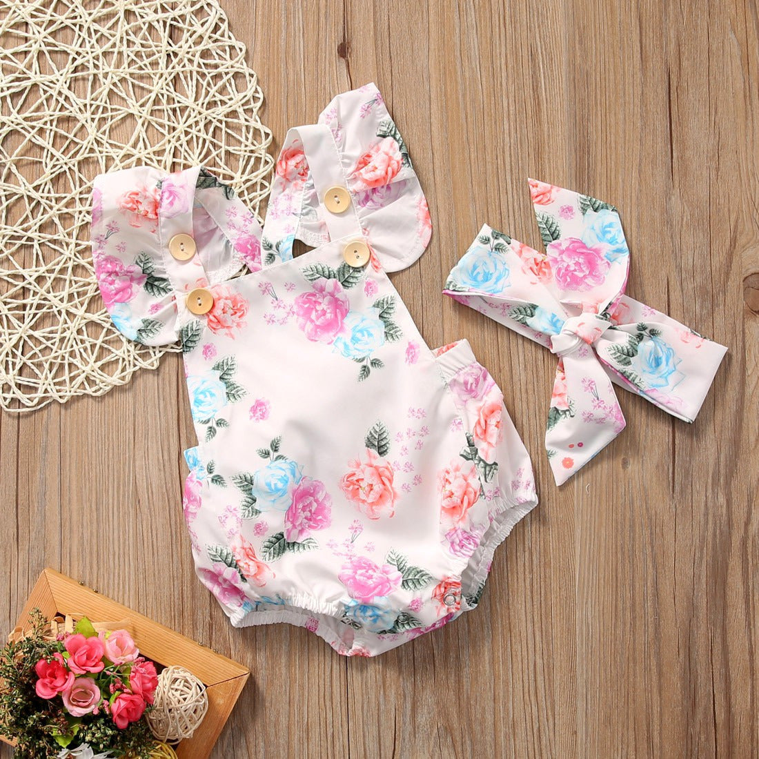 Floral Ruffled Set Infant Casual Trend