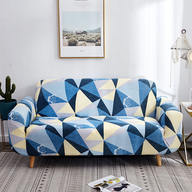 Printed cushion sofa cover
