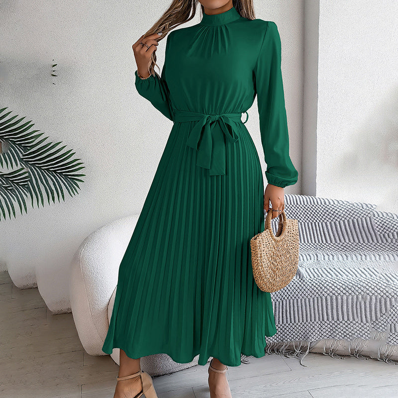 Elegant High Neck Long Sleeve Casual To Formal Wear