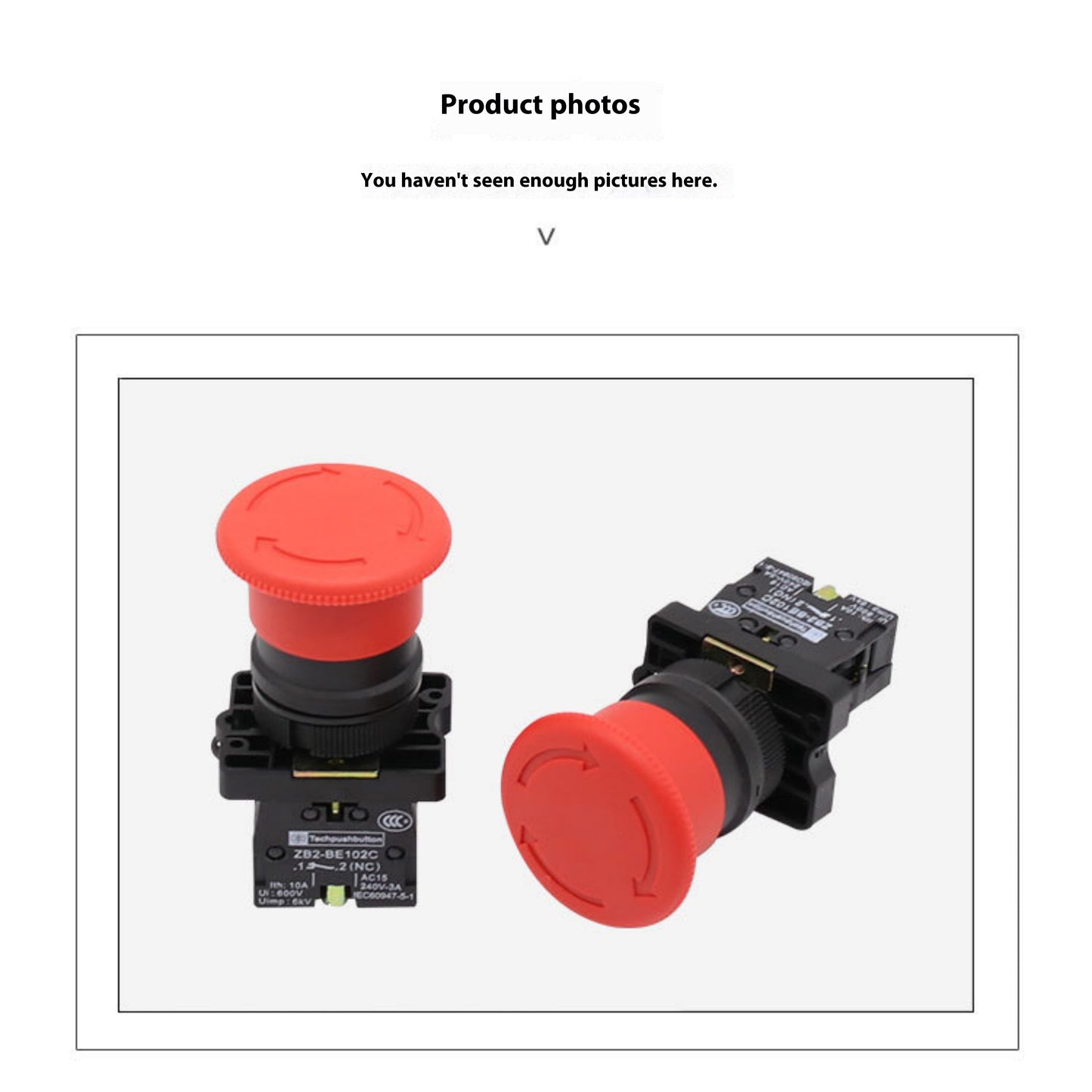 Plastic Mushroom SCRAM Button Button
