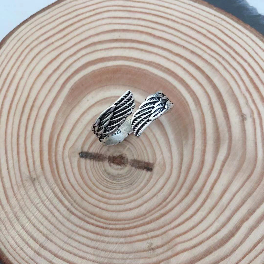 Silver Ring Angel Wings