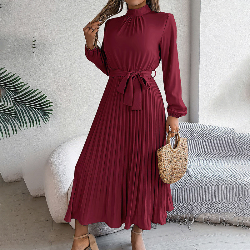 Elegant High Neck Long Sleeve Casual To Formal Wear