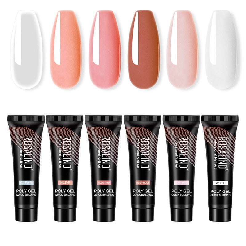 Multi-color mixed nail model glue