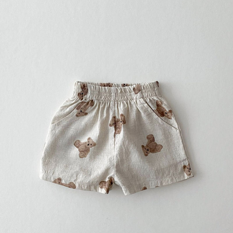 Linen Shorts Childish Style