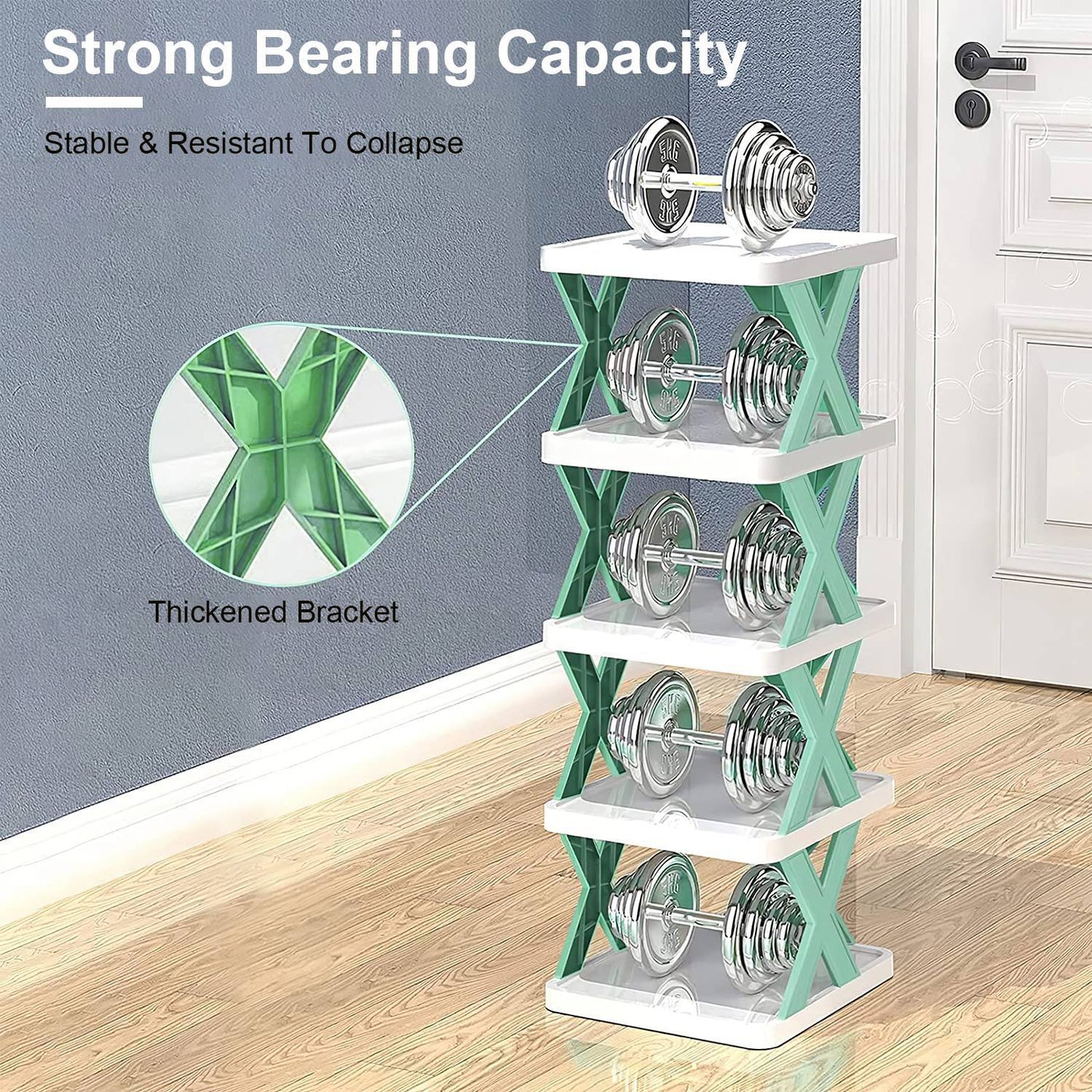 Shoe Rack Plastic Vertical Shoe Organizer