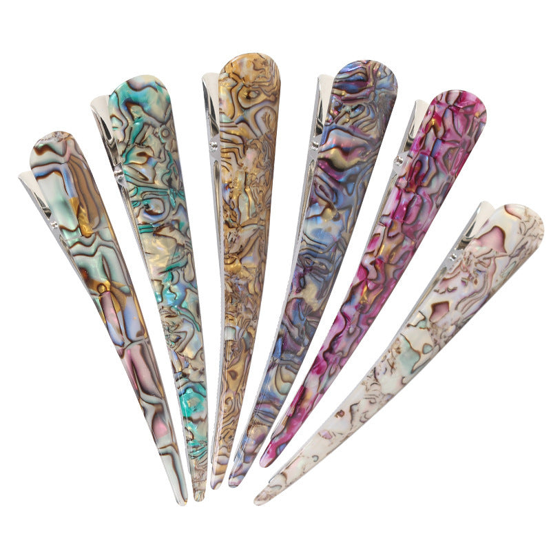 Acrylic Metal Hair Clips