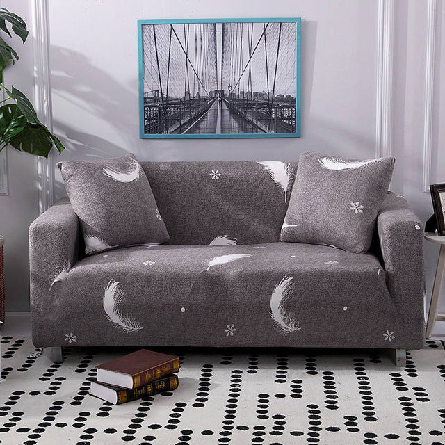 Printed cushion sofa cover