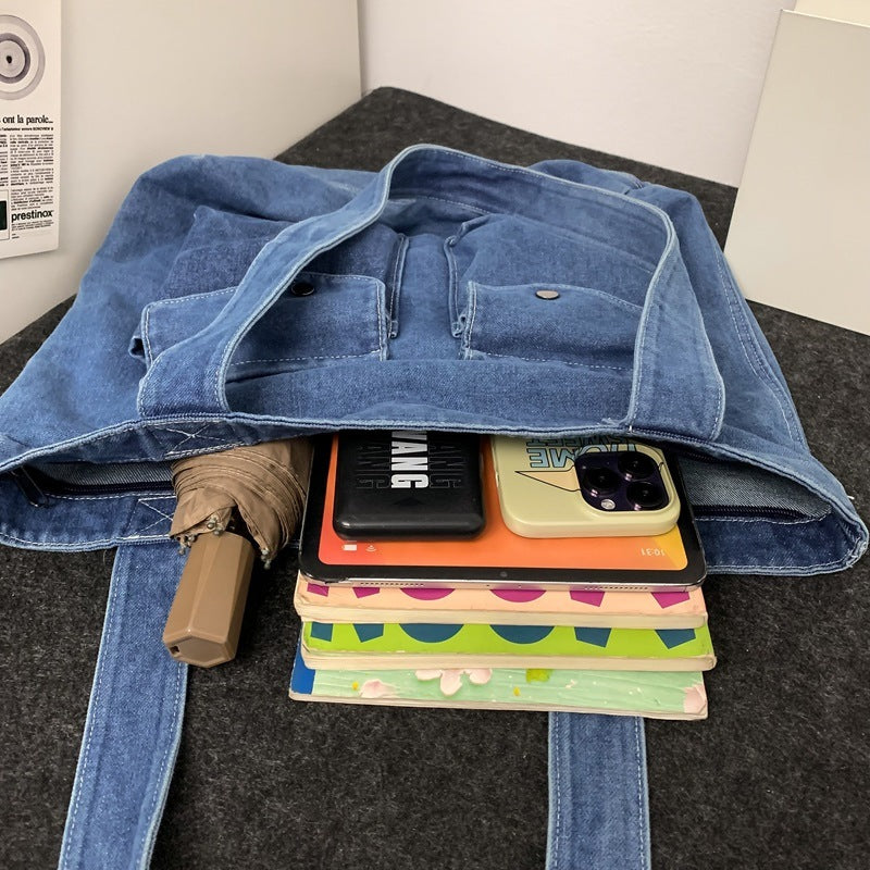 Retro Denim Shoulder Bag