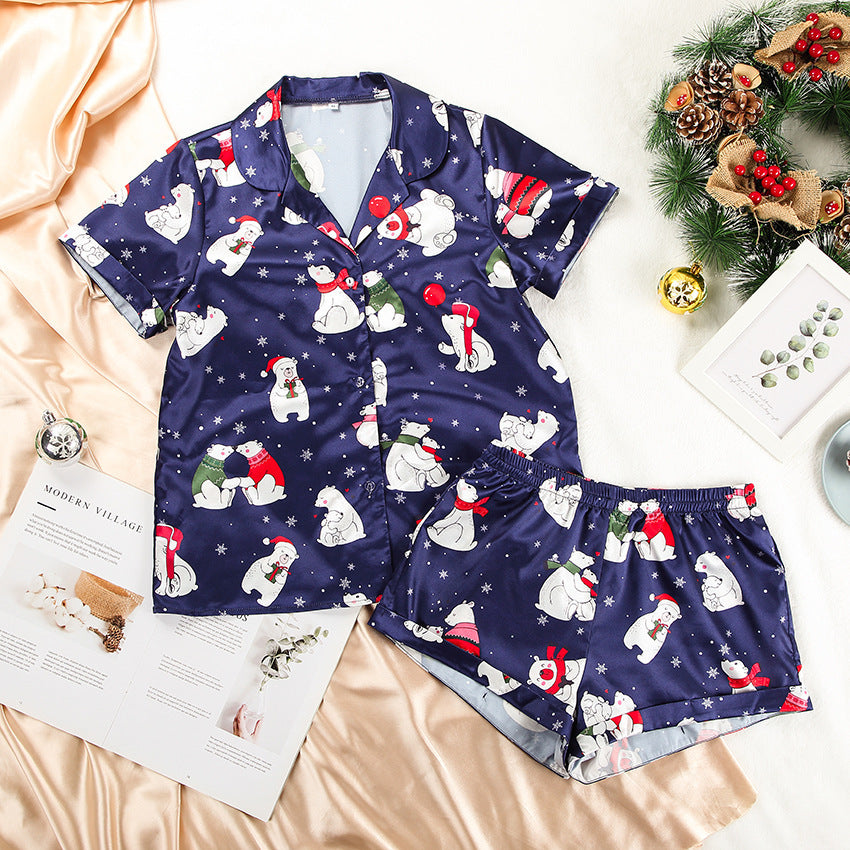Pajamas Set For Women Christmas Print
