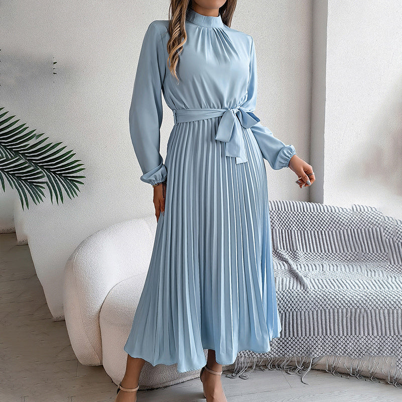 Elegant High Neck Long Sleeve Casual To Formal Wear