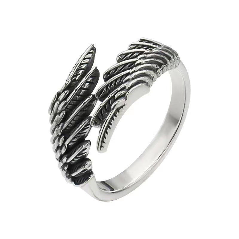 Silver Ring Angel Wings