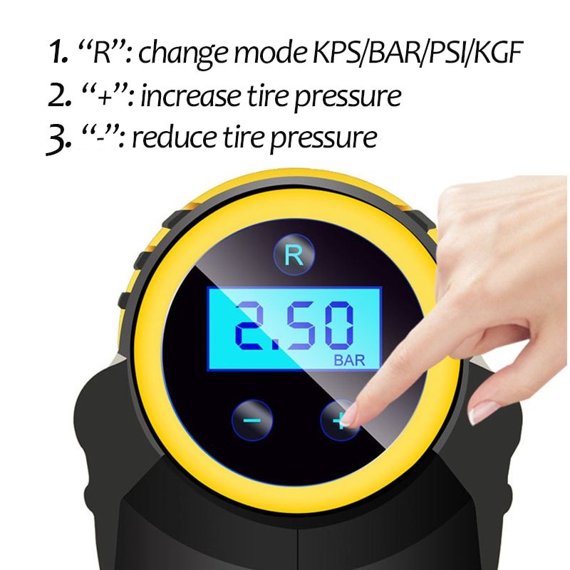 Automatic Portable Smart Car Air Compressor
